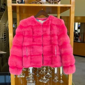 Lisa Perry Pink Mink jacket